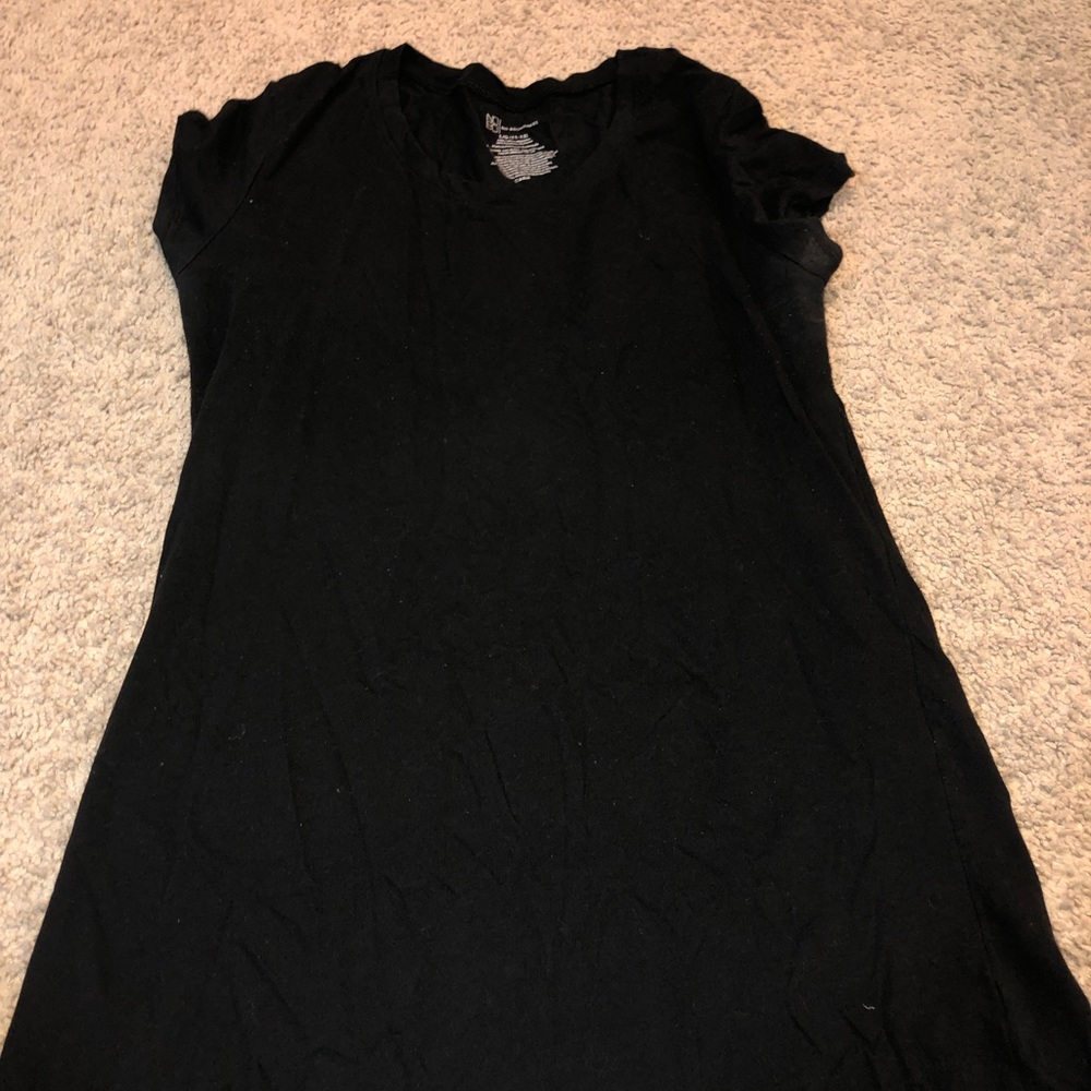 Plain black tee
